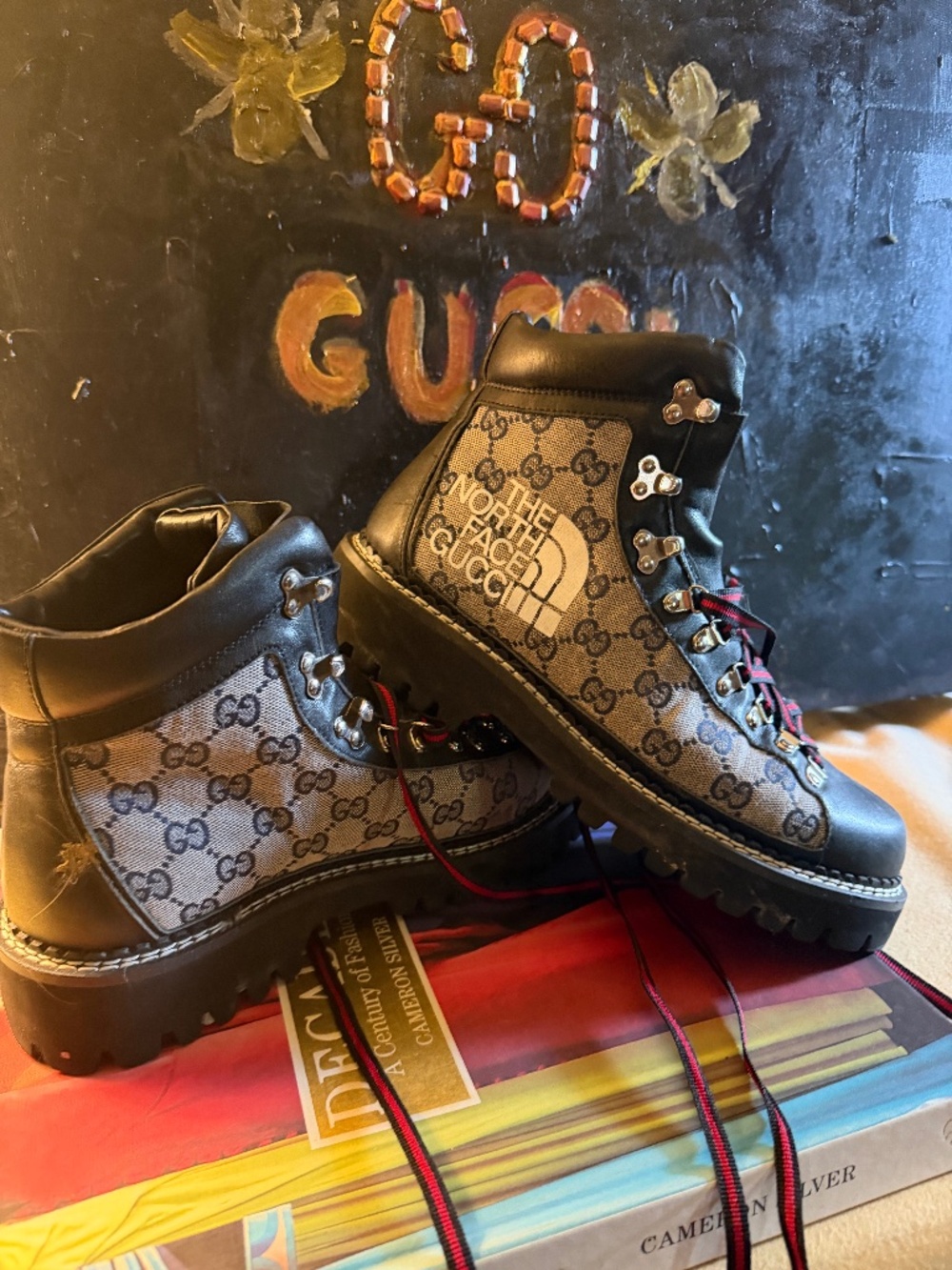 Gucci x The North Face hiking boots